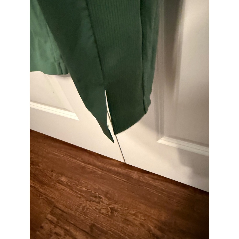 Athleta Green Athleisure Jogger Ankle Pants Women's Brooklyn Sz 6 Ribbed Sides - Picture 3 of 14